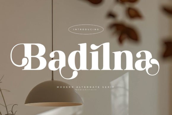Badilna: A Serif Font for Modern Branding