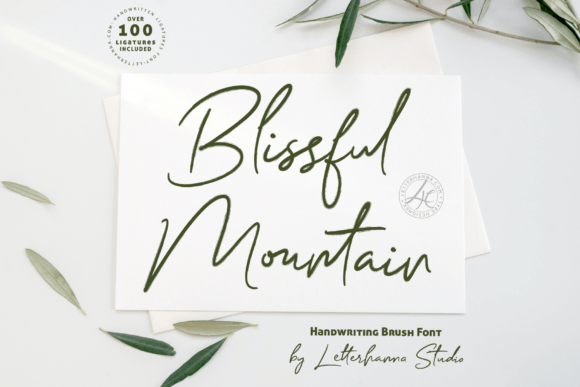 Blissful Mountain: A Brush Script for Serene Branding