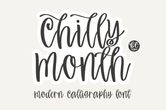 Chilly Month: The Modern Calligraphy Font for Authentic Design