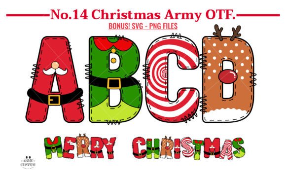 Christmas Army Bundle: A Festive Font for Every Project