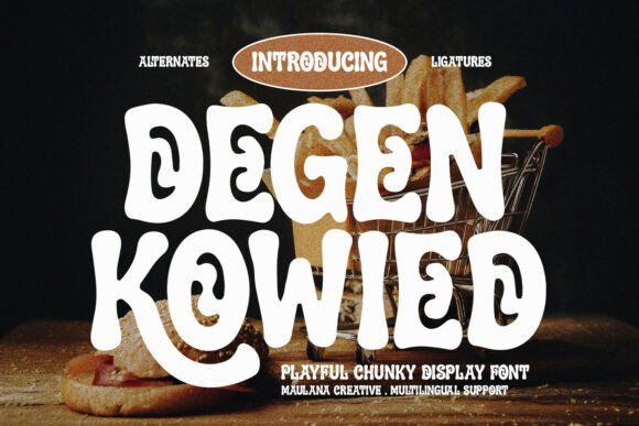 Degen Kowied: The Vibrant Display Font for Bold Projects