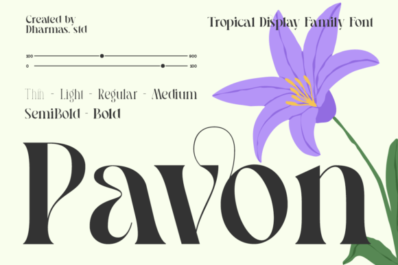 Pavon: A Typeface with Art Nouveau Soul
