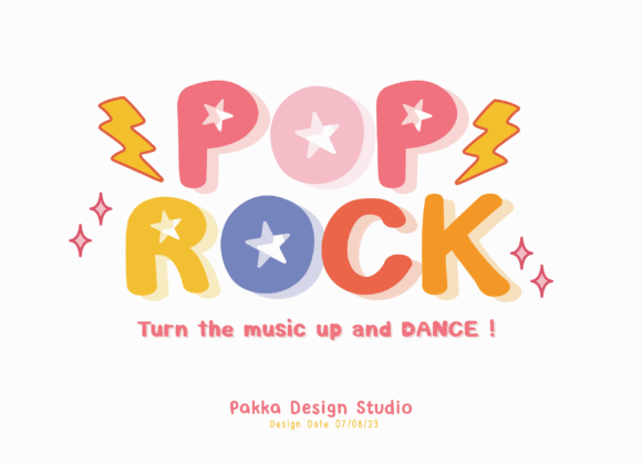 Pop Rock: Capturing Concert Energy in Every Letterform