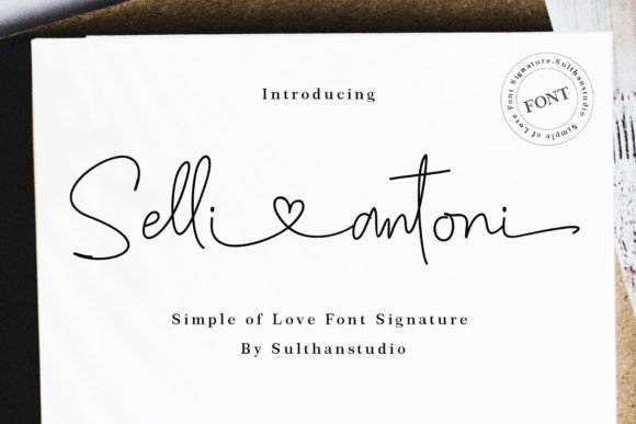 Selli Antoni: A Handwritten Font with Timeless Character
