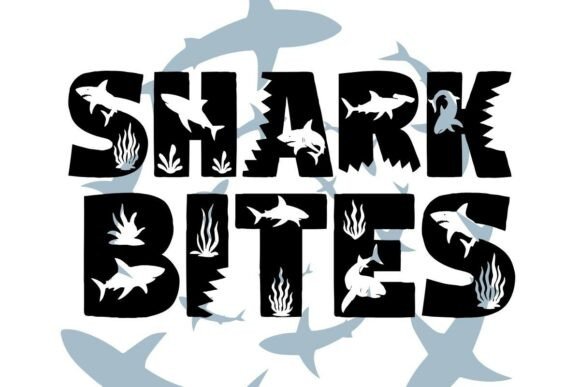 Shark Bites: A Creative Font for Bold, Fun Designs
