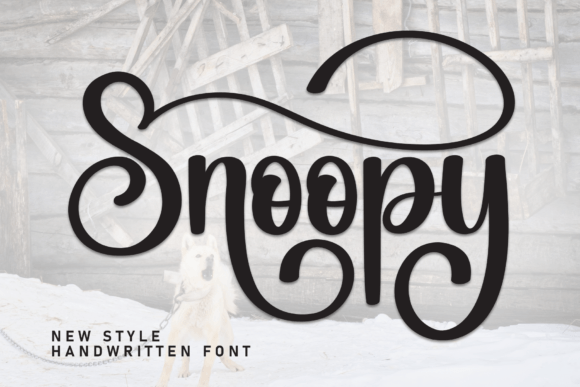 Snoopy: A Script Font That Brings Handwritten Elegance to Your Designs