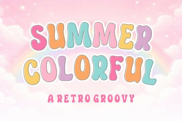 Summer Colorful: A Retro Groovy Font for Modern Projects