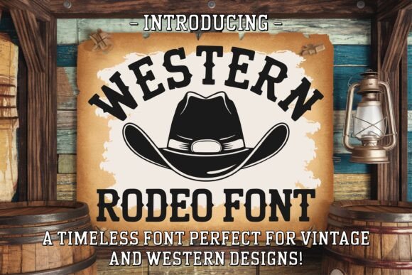 The Western Rodeo Font: Authentic Rustic Style for Modern Projects