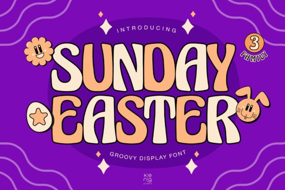 Unleashing the Groovy Vibe of Sunday Easter for Bold Design