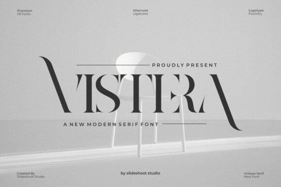 Vistera Serif: Crafting Identity with Stencil Elegance