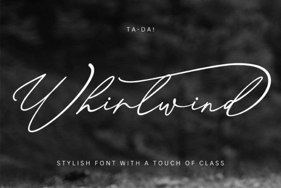 Whirlwind: A Handwriting Font That Feels Like a Warm Handshake